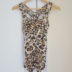 Cache leopard print tank